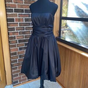Strapless Black Cocktail Dress